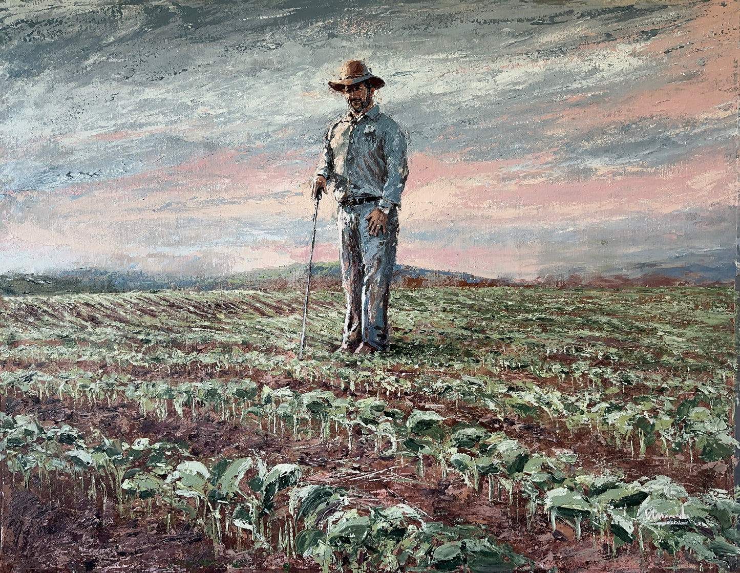 "Agricultor" Obra Original de Marinho