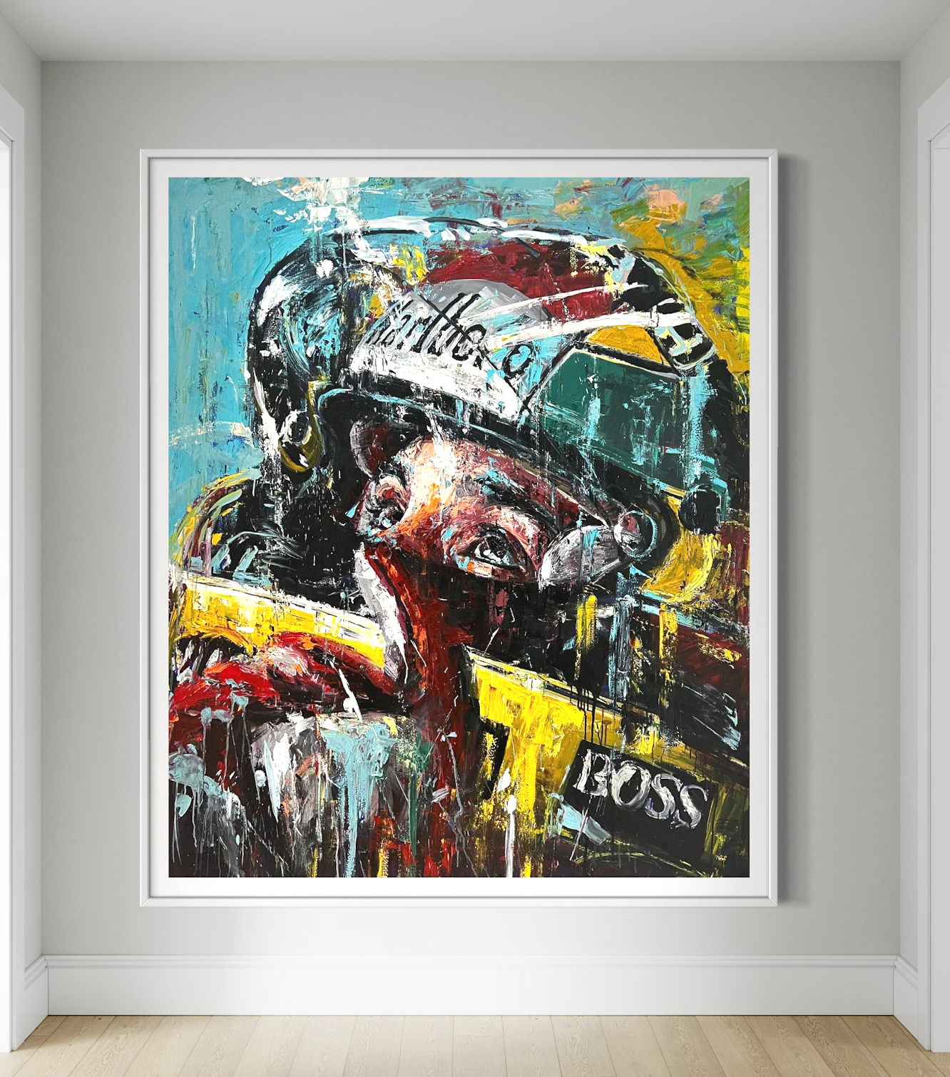 "Ayrton Senna" Obra original de Marinho