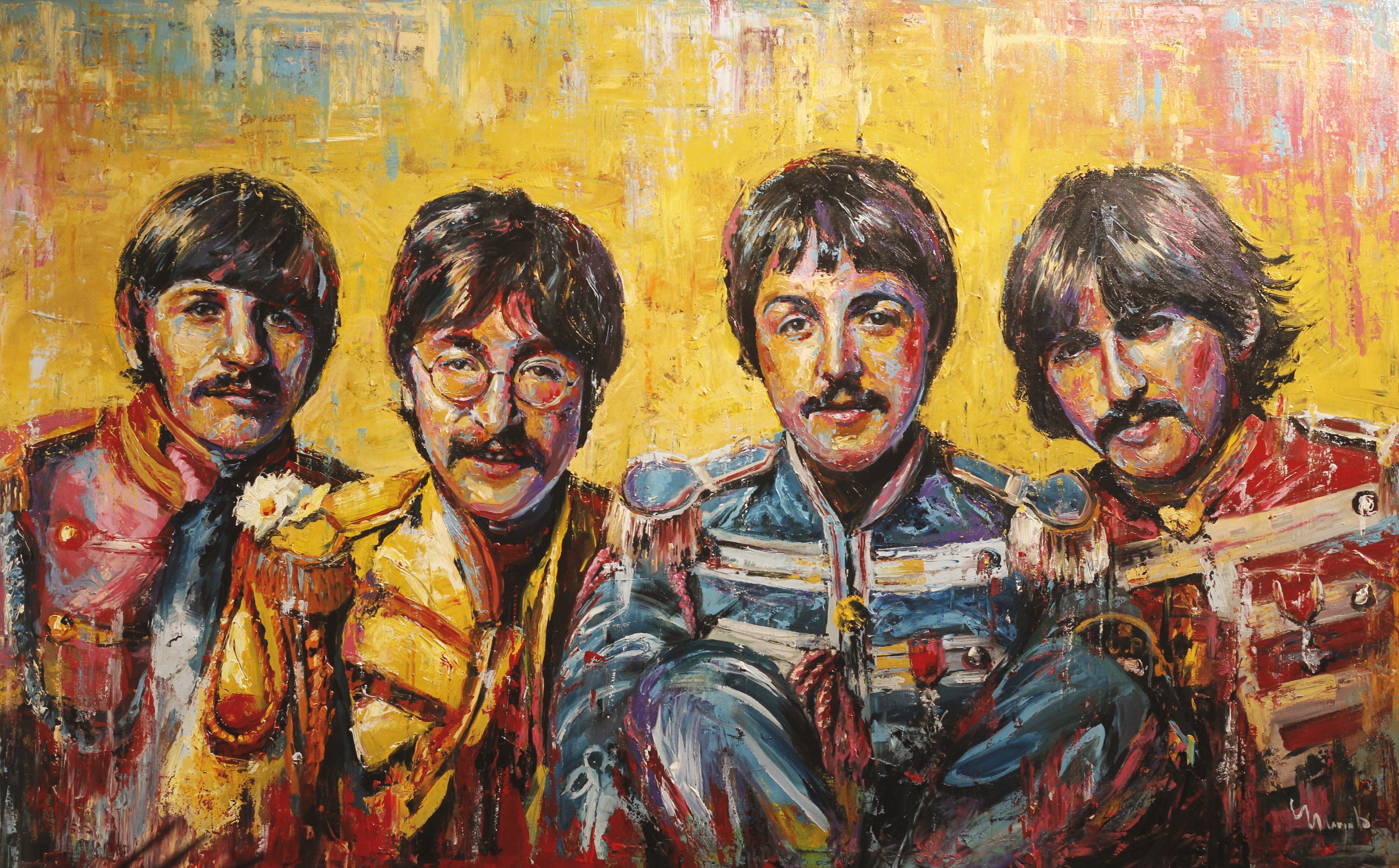 絵画 Beatles The Beatles in Color