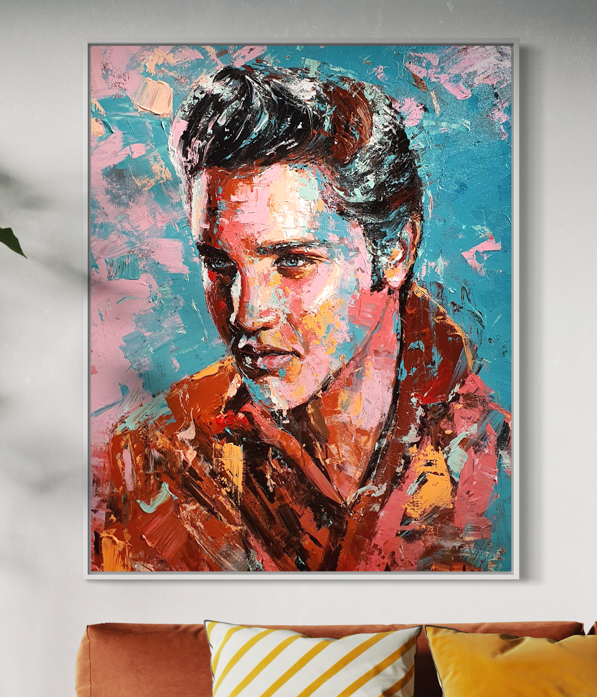 "Elvis Presley" Original Artwork by Marinho