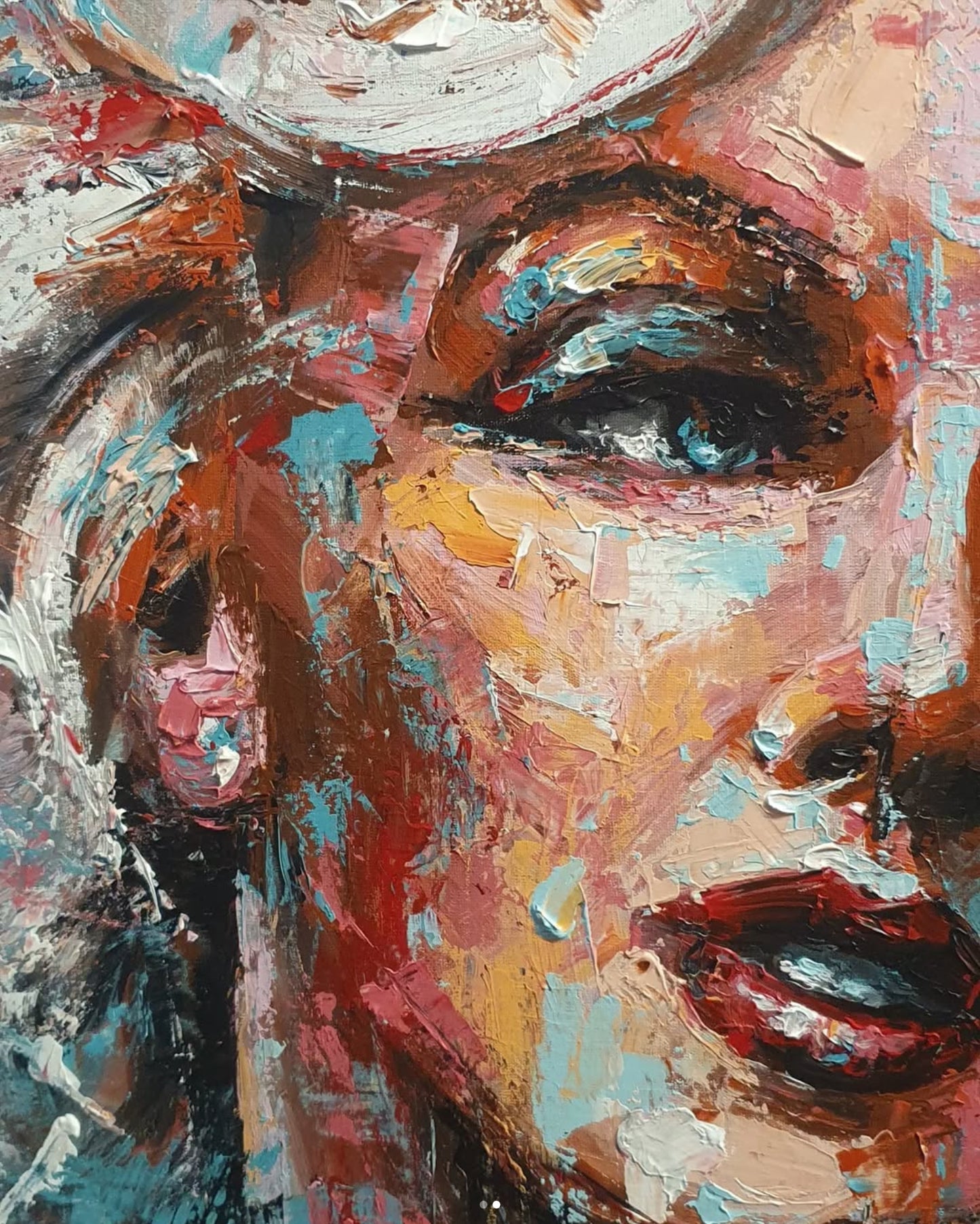 "Marilyn em Cores" Pintura Original de Marinho