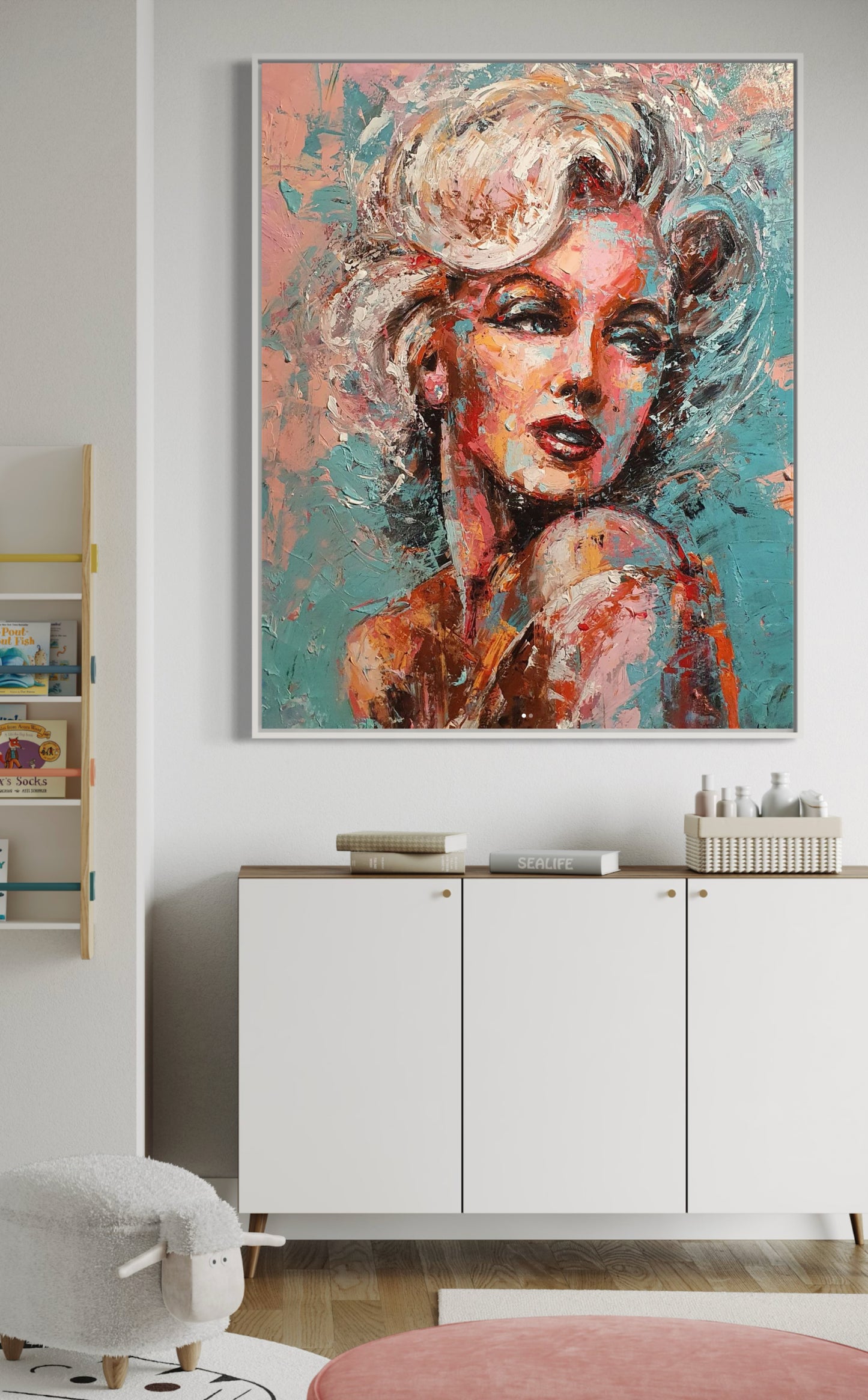 "Marilyn in Color" Original Painting by Marinho