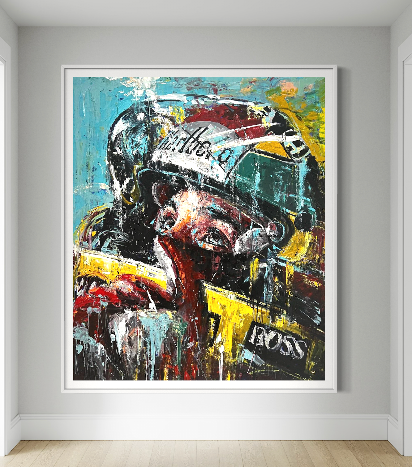 "Ayrton Senna" Original Artwork by Marinho